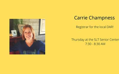 Speaker: Carrie Champness, Genealogy and how to get started